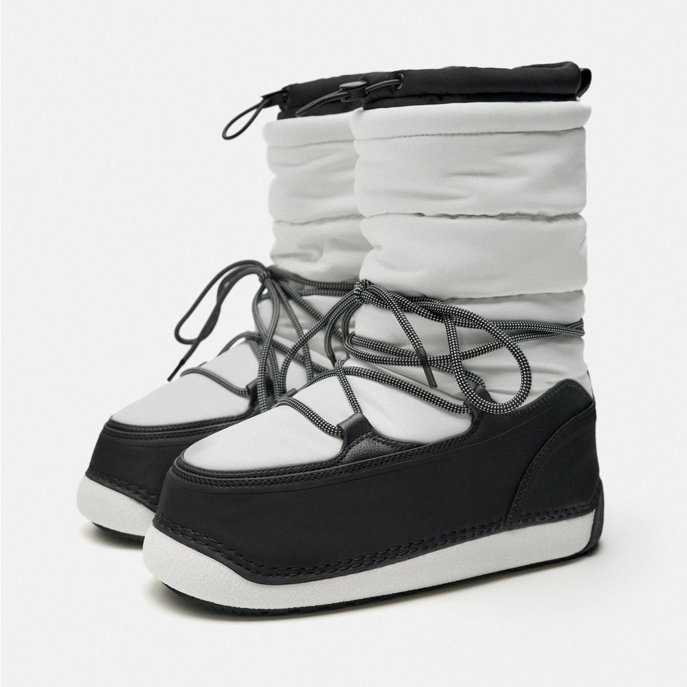 NWT Zara Ski Collection Winter Boots, Size EU 38 (7.5 US)